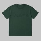 dark green embossed t shirt for boys