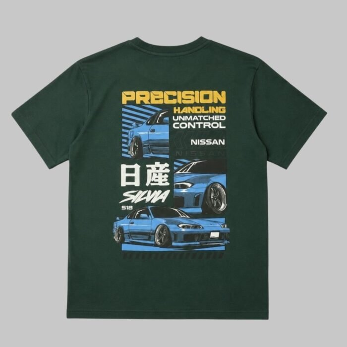 dark green embossed t shirt for boys