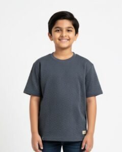 geometric textured tee
