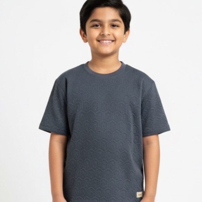 geometric textured tee