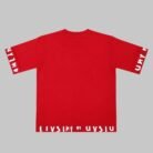 graphic streetwear tee – fire red