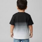 ombré "good person" graphic tee – black