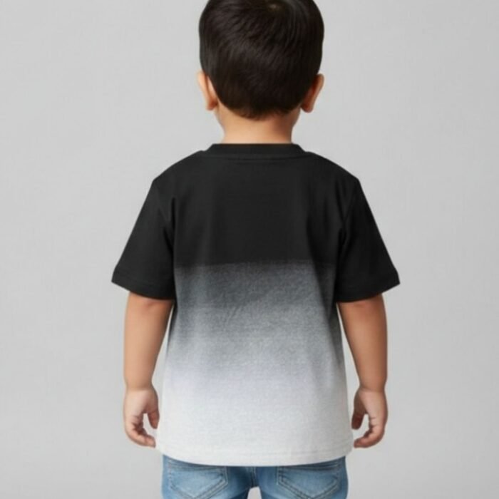 ombré "good person" graphic tee – black