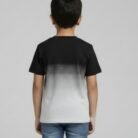 ombré "good person" graphic tee for young boys – black