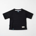 geometric textured tee black