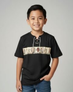 boys' cultural heritage graphic tee – midnight black