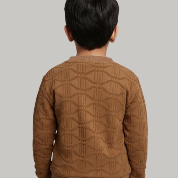 camel coast quilted v neck sweatshirt