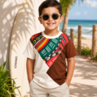 light blue embossed t shirt for toddlers