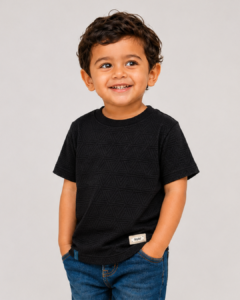 light blue embossed t shirt for toddlers