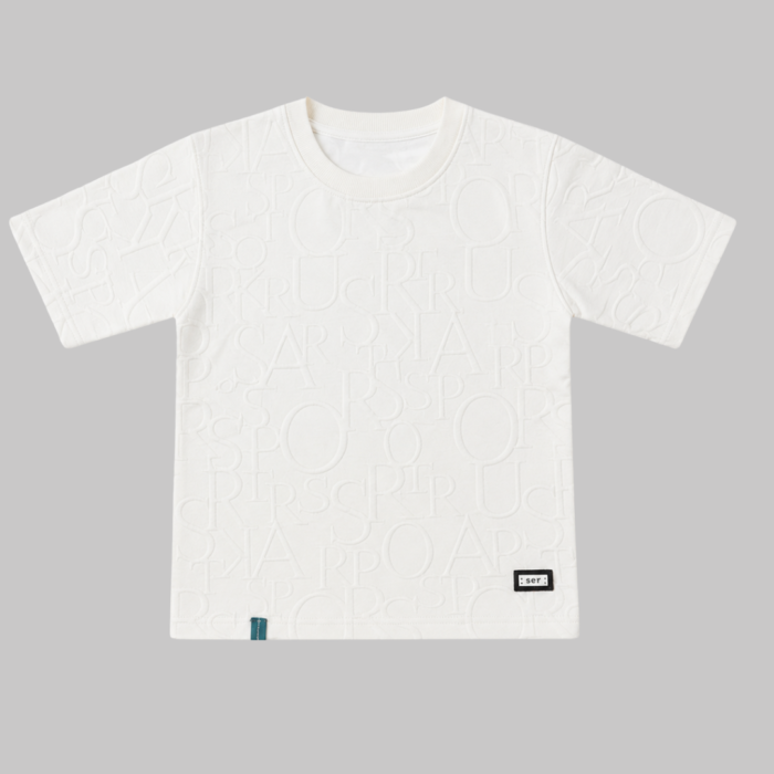 light blue embossed t shirt for toddlers