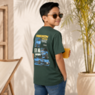 light blue embossed t shirt for toddlers