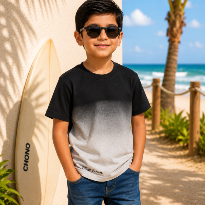 light blue embossed t shirt for toddlers