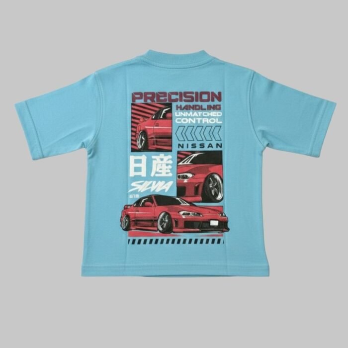light blue embossed t shirt for toddlers