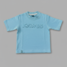 light blue embossed t shirt for toddlers