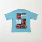 light blue embossed t shirt for toddlers