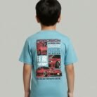 light blue embossed t shirt for toddlers