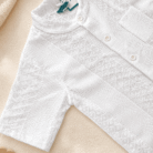 white mandarin collar shirt for toddlers
