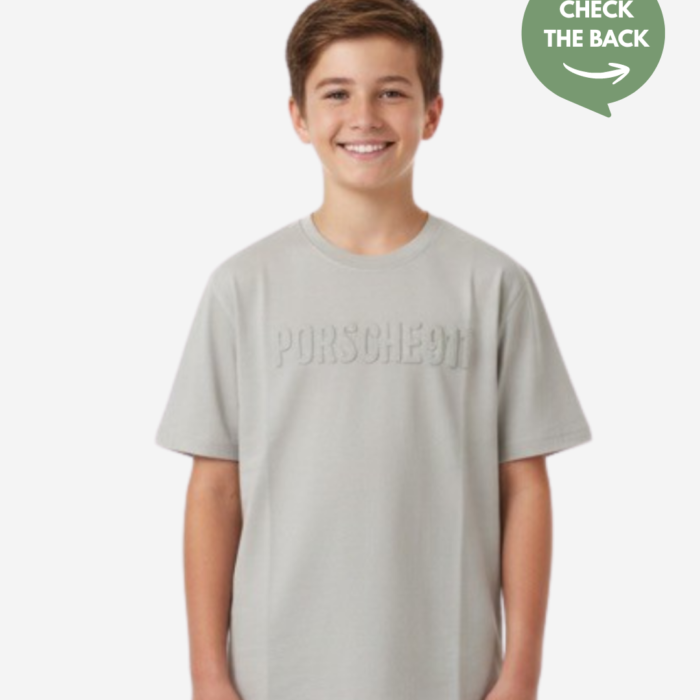 light blue embossed t shirt for toddlers