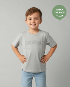 light blue embossed t shirt for toddlers