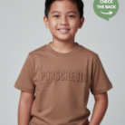 light blue embossed t shirt for toddlers