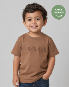 light blue embossed t shirt for toddlers