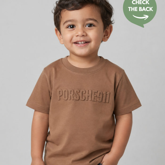 light blue embossed t shirt for toddlers