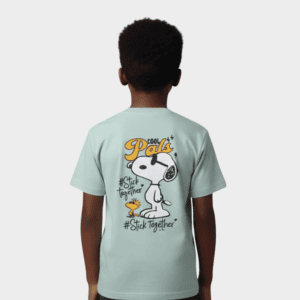snoopy “stick together” t shirt for boys snoopy "stick together" t shirt for boys