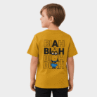 mustard spongebob graphic t shirt for boys