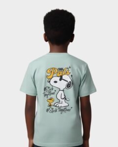 snoopy "stick together" t shirt for boys