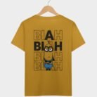 mustard spongebob graphic t shirt for boys