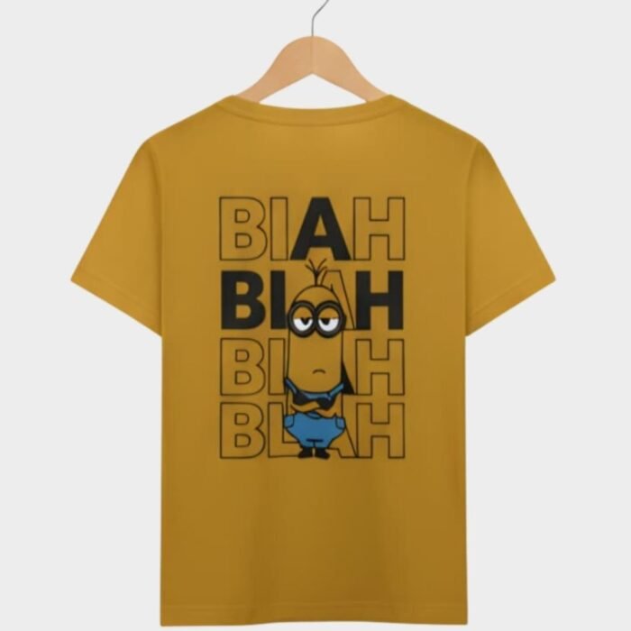 mustard spongebob graphic t shirt for boys