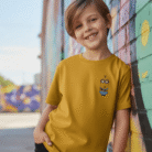 mustard spongebob graphic t shirt for boys