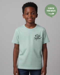 snoopy "stick together" t shirt for boys