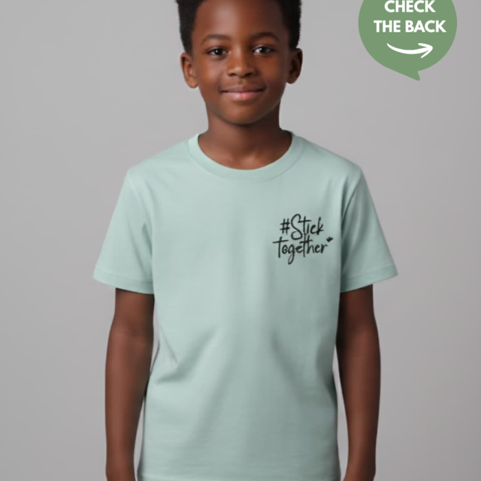 snoopy "stick together" t shirt for boys